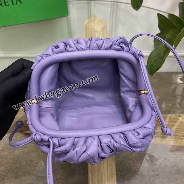 Bottega veneta高端女包 98061 寶緹嘉粗格編織羊皮雲朵POUCH手拿包 BV經典款女包  gxz1159